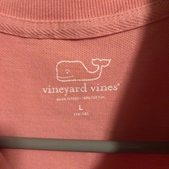 Vineyard Vines Pink Polo Shirt Boys Large (16-18) - Picture 3 of 3
